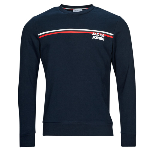 Kleidung Herren Sweatshirts Jack & Jones JJATLAS SWEAT CREW NECK Marine