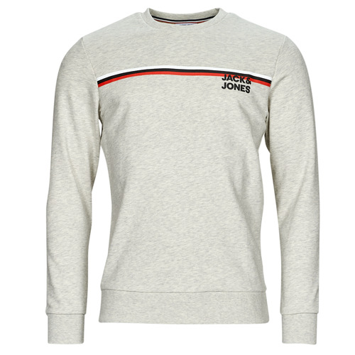 Kleidung Herren Sweatshirts Jack & Jones JJATLAS SWEAT CREW NECK Weiss