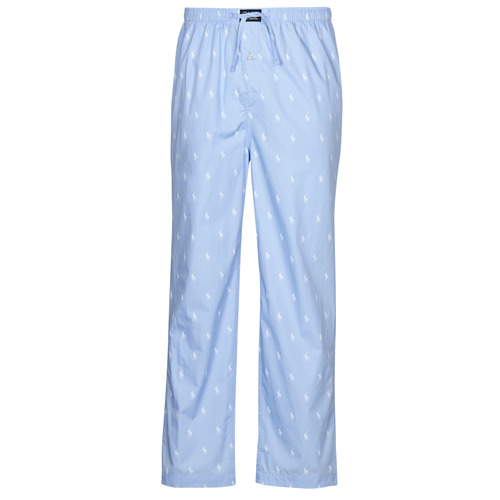 Kleidung Pyjamas/ Nachthemden Polo Ralph Lauren SLEEPWEAR-PJ PANT-SLEEP-BOTTOM Blau / Himmelsfarbe / Weiss