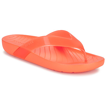 Schuhe Damen Zehensandalen Crocs Crocs Splash Glossy Flip Orange