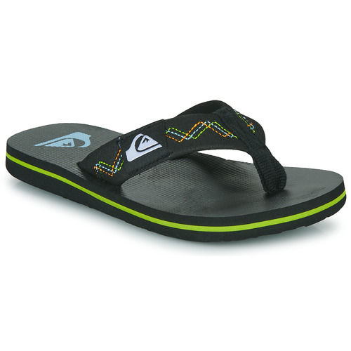 Schuhe Jungen Zehensandalen Quiksilver MOLOKAI STITCHY YOUTH Schwarz