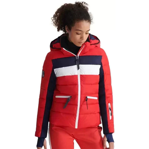 Kleidung Damen Daunenjacken Superdry Alpine revive Rot