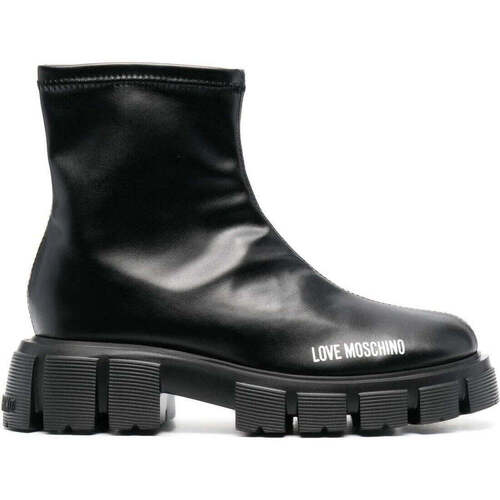 Schuhe Damen Low Boots Love Moschino  Schwarz