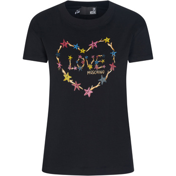 Kleidung Damen T-Shirts Love Moschino W4F302LE1951 Schwarz