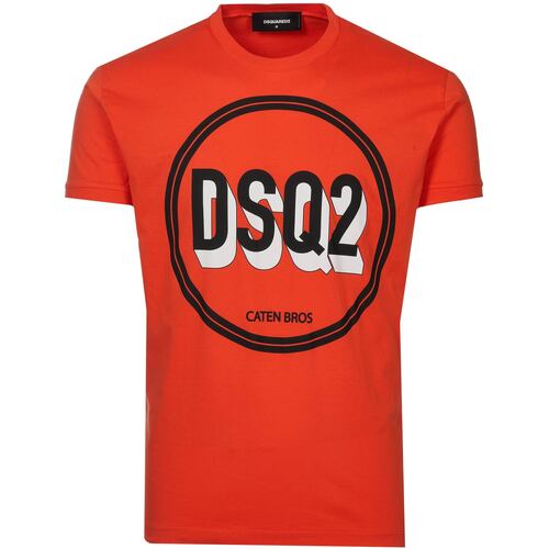 Kleidung Herren T-Shirts Dsquared SS74GD0659 S22427 187 Orange