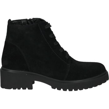 Schuhe Damen Boots Waldläufer Stiefelette Schwarz