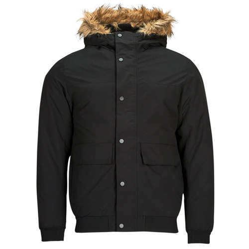 Kleidung Herren Parkas Jack & Jones JJCHAMP BOMBER JACKET FUR Schwarz