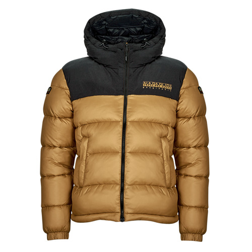 Kleidung Herren Daunenjacken Napapijri HORNELEN Beige / Schwarz