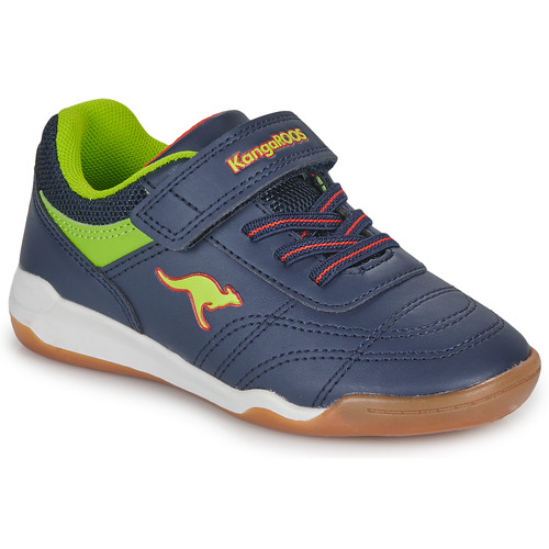 Schuhe Kinder Indoorschuhe Kangaroos K-Highyard EV Marine / Gelb