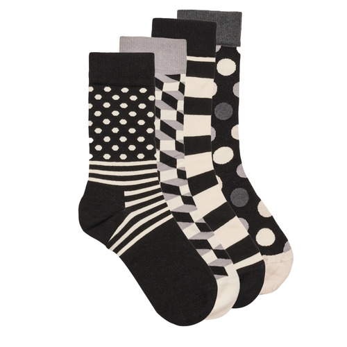 Accessoires Strümpfe Happy socks CLASSIC BLACK Schwarz / Weiss