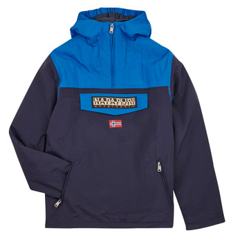 Kleidung Kinder Parkas Napapijri RAINFOREST POCKET Blau / Marine