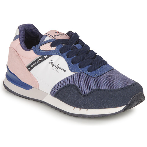 Schuhe Mädchen Sneaker Low Pepe jeans LONDON CLASSIC G Marine / Rosa