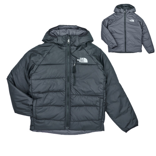 Kleidung Jungen Daunenjacken The North Face Boys Reversible Perrito Jacket Schwarz / Grau