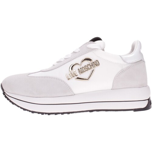 Schuhe Damen Sneaker Love Moschino  Weiss