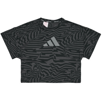 Kleidung Mädchen T-Shirts adidas Performance JTI AOP TEE Grau / Weiss