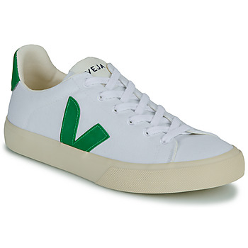 Schuhe Sneaker Low Veja CAMPO CANVAS Weiss / Grün