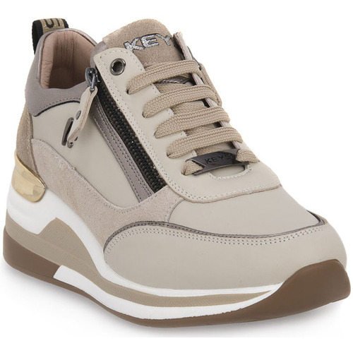 Schuhe Damen Sneaker Keys BEIGE TAUPE Braun