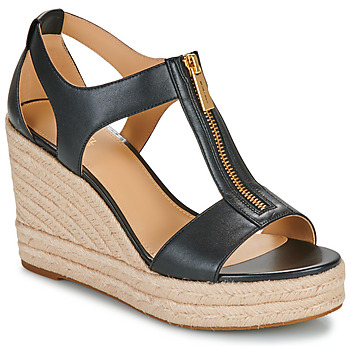 Schuhe Damen Sandalen / Sandaletten MICHAEL Michael Kors BERKLEY MID WEDGE Schwarz