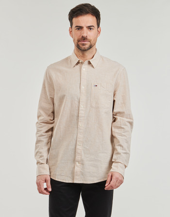 Tommy Jeans TJM REG LINEN BLEND SHIRT