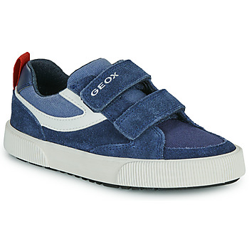 Schuhe Jungen Sneaker Low Geox J ALPHABEET BOY Blau