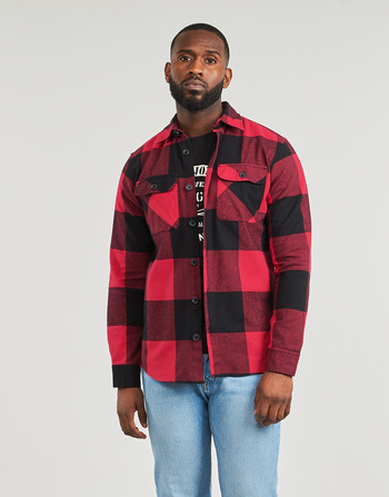 Kleidung Herren Langärmelige Hemden Jack & Jones JJEDARREN BUFFALO OVERSHIRT LS Rot