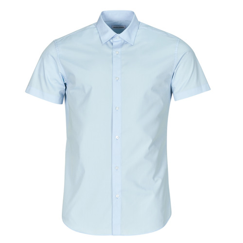 Kleidung Herren Kurzärmelige Hemden Jack & Jones JJJOE SHIRT SS PLAIN Blau