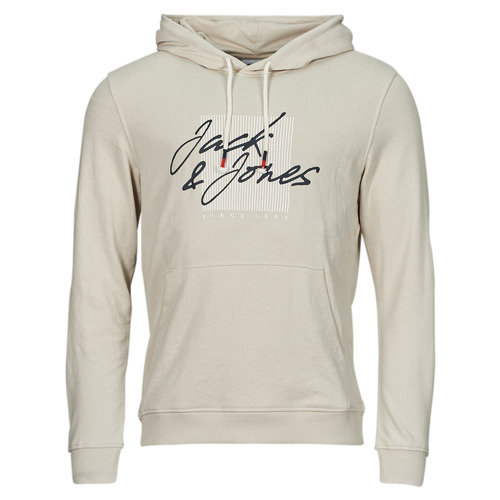 Kleidung Herren Sweatshirts Jack & Jones JJZURI SWEAT HOOD Beige