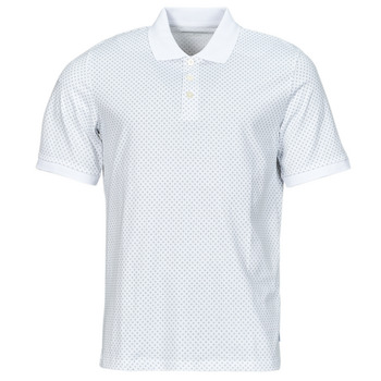 Kleidung Herren Polohemden Jack & Jones JJLUIS AOP POLO SS Weiss