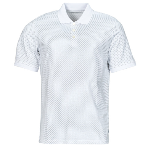 Kleidung Herren Polohemden Jack & Jones JJLUIS AOP POLO SS Weiss