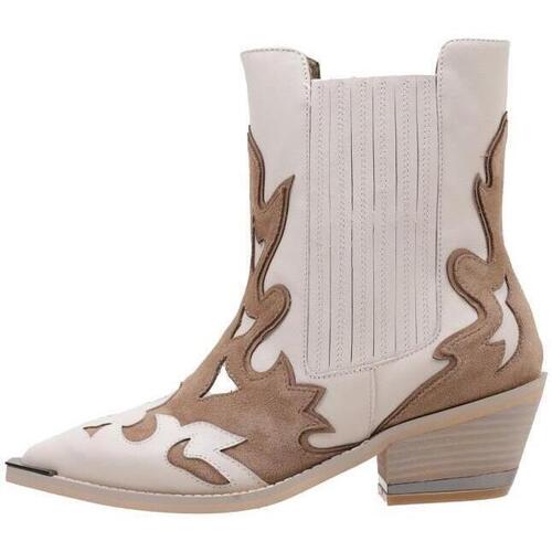 Schuhe Damen Stiefel ALMA EN PENA 522 Beige