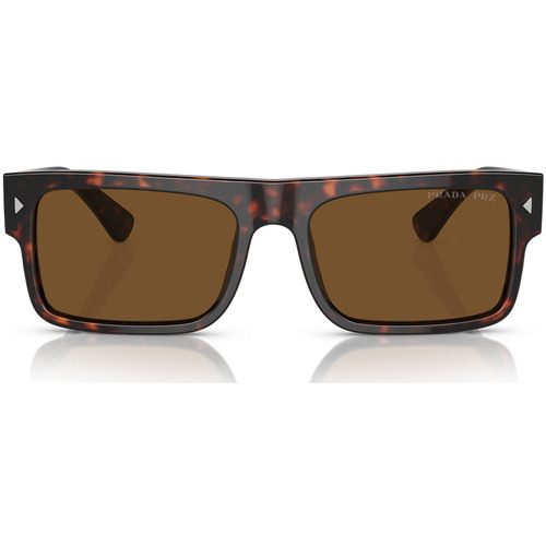 Uhren & Schmuck Sonnenbrillen Prada Sonnenbrille PRA10S 17N01D Polarisiert Braun