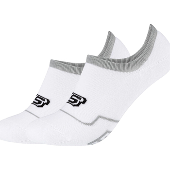 Accessoires Söckchen Skechers 2PPK Cushioned Footy Socks Weiss