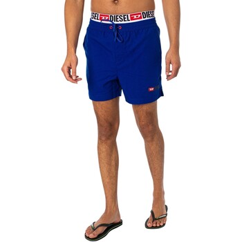 Kleidung Herren Badeanzug /Badeshorts Diesel Visper Badeshorts mit doppeltem Bund Blau