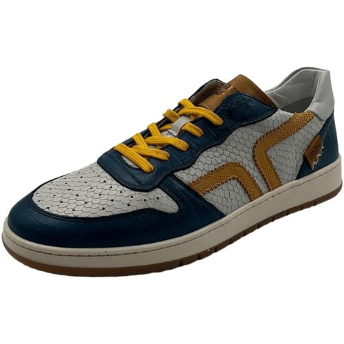 Schuhe Herren Sneaker Kamo-Gutsu blue+ivory print Campo 048 Multicolor