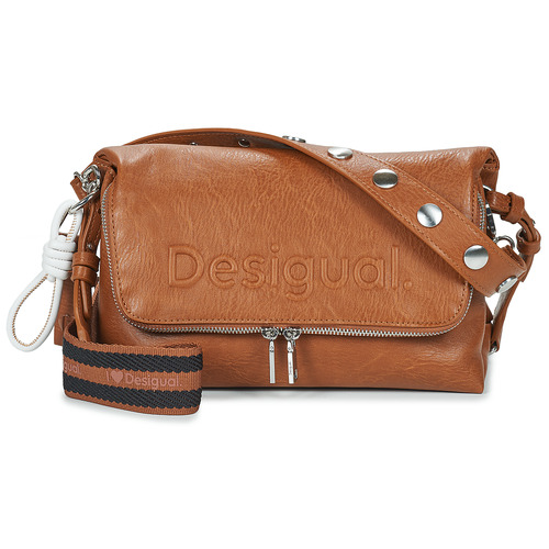 Taschen Damen Umhängetaschen Desigual BAG HALF LOGO VENECIA 3.0 CONT Camel