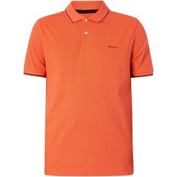 Kleidung Herren Polohemden Gant Piqué-Poloshirt mit Spitze Orange