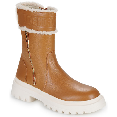 Schuhe Damen Boots Love Moschino HER LOVE ANKLE BOOT Camel