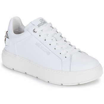 Schuhe Damen Sneaker Low Love Moschino LOVE CHAIN-STRAP SNEAKER Weiss