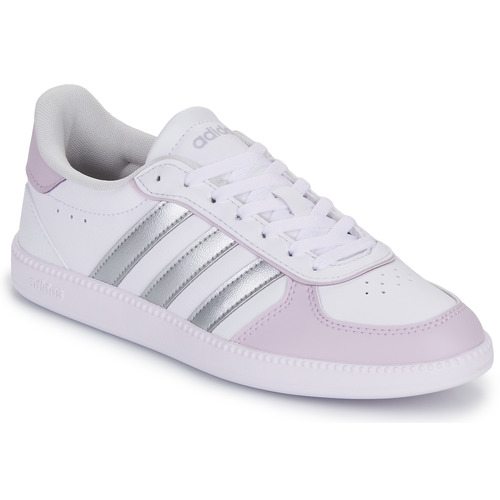 Schuhe Damen Sneaker Low Adidas Sportswear BREAKNET SLEEK Weiss / Silbern / Violett