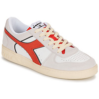 Schuhe Sneaker Low Diadora MAGIC B LOW SUE Weiss / Rot