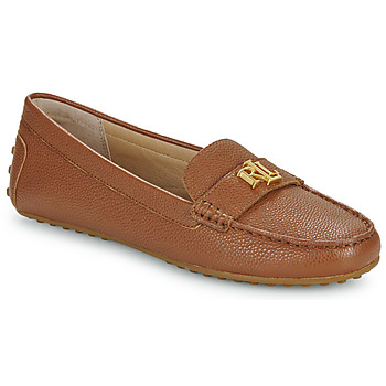 Schuhe Damen Slipper Lauren Ralph Lauren BARNSBURY-FLATS-DRIVER Cognac