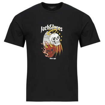 Kleidung Herren T-Shirts Jack & Jones JORSEVEN  Schwarz