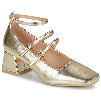 Schuhe Damen Ballerinas Moony Mood MARILYN Gold