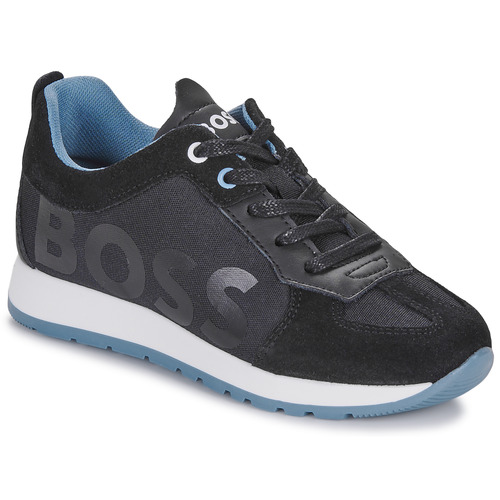 Schuhe Jungen Sneaker Low BOSS J51309/09B Schwarz