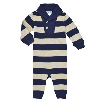 Kleidung Jungen Overalls / Latzhosen Polo Ralph Lauren SHAWL COVERL-ONE PIECE-COVERALL Grau / Marine