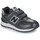 Schuhe Mädchen Sneaker Low New Balance 574 Schwarz / Silbern