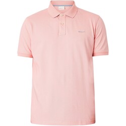 Kleidung Herren Polohemden Gant Regular-Kontrast-Piqué-Rugger-Poloshirt Rosa