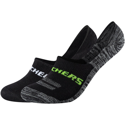 Accessoires Söckchen Skechers 2PPK Mesh Ventilation Footies Socks Schwarz