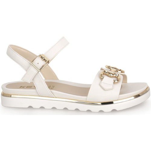 Schuhe Damen Sandalen / Sandaletten Keys OTTAVIA BIANCO Weiss