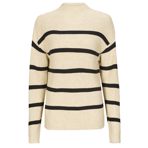 Kleidung Damen Pullover Vila VIRIL  Beige / Schwarz